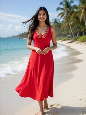 Subtle Luxury Bali red dress S/M
